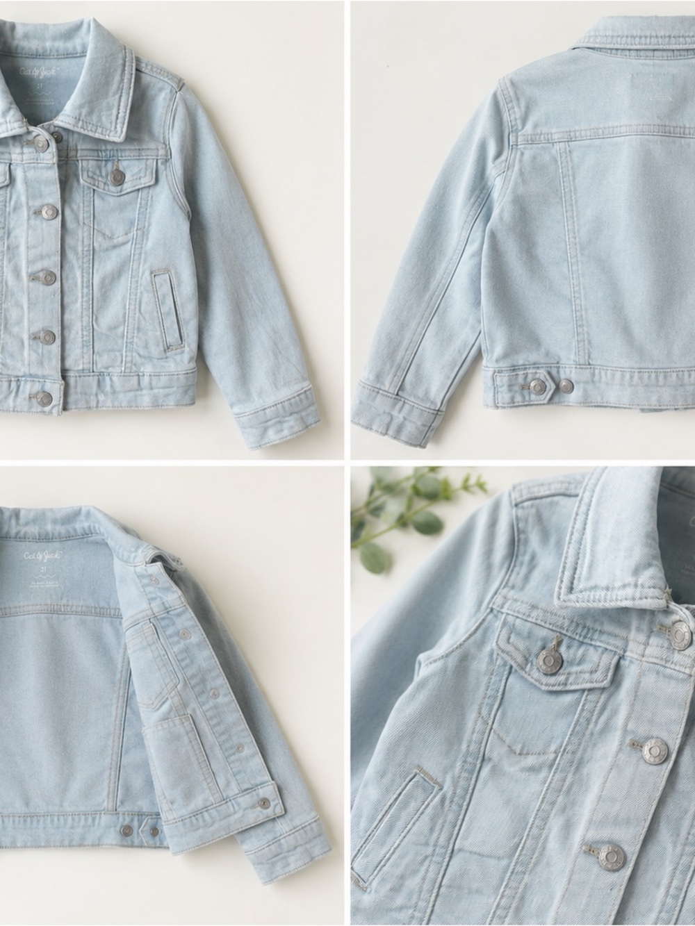 Cat & Jack Light Blue Denim Jacket for Kids